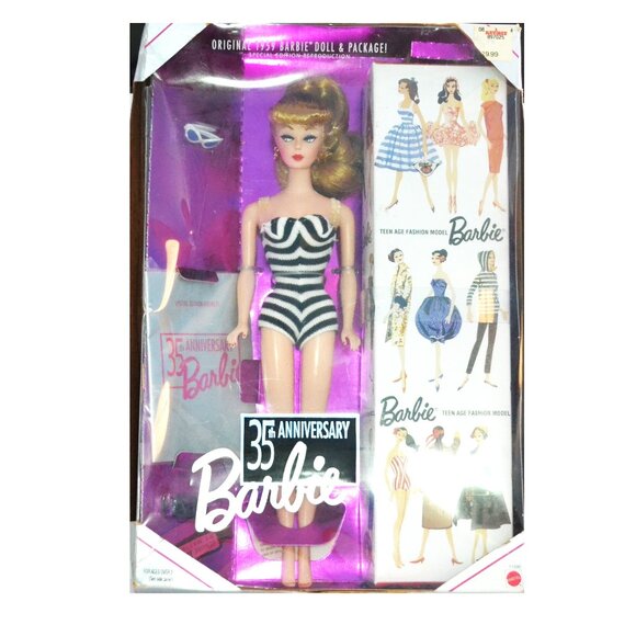 Vintage Mattel Barbie 35th Anniversary Reproduction 1959 Packaging Collectible - Picture 1 of 9